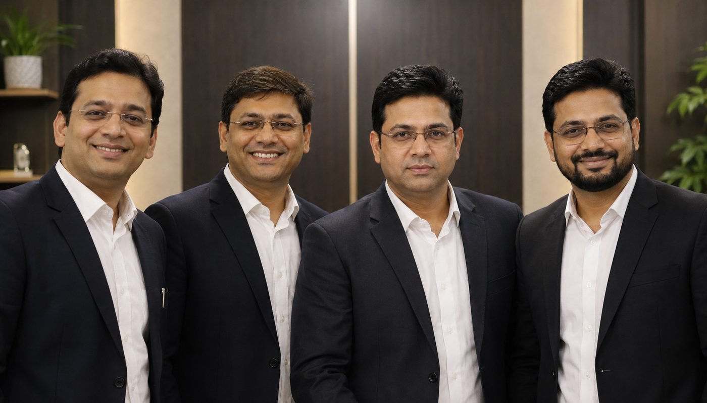 Nalin Maheshwari, Mayur Jain, Aditya Bansal, and Ejaj Ansari together